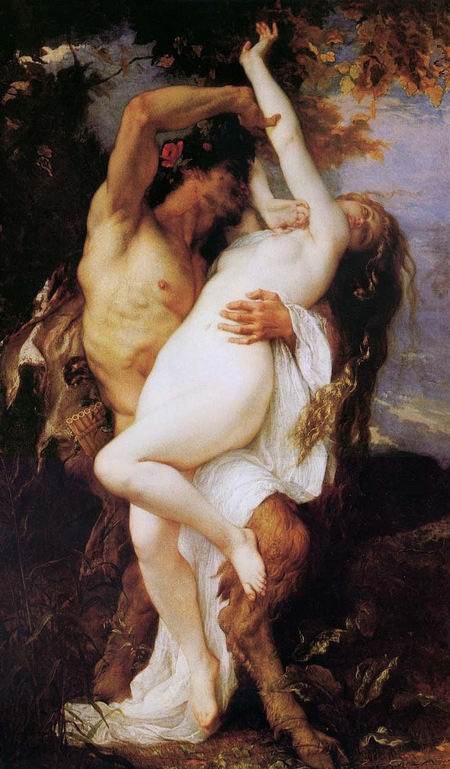 Alexandre Cabanel Nymph and Satyr